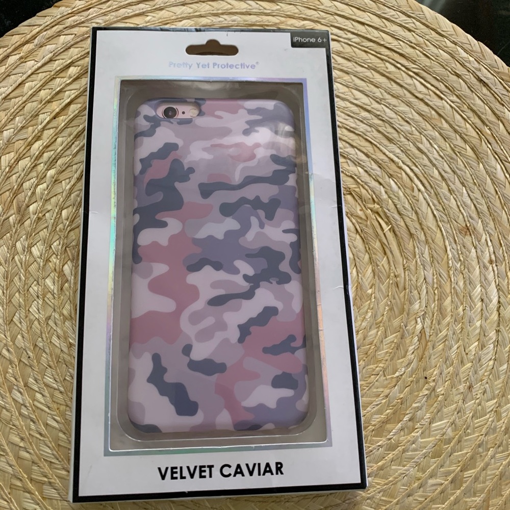 Velvet Caviar iPhone Case 6/6s Plus- Nude Camo Cell Phone Case - Picture 3 of 9